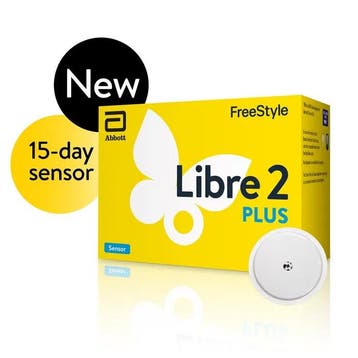 FreeStyle Libre 2 Plus Glucosesensor – 15 Dagen Zonder Prikk, Verzenden