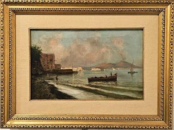 Oscar Ricciardi (1864 -1935) - Veduta di Napoli