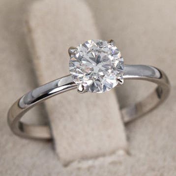 Zonder minimumprijs - Ring - 18 karaat Witgoud - 0.97ct. tw.