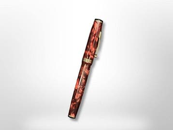Parker - Parkette de Luxe Red & Black Marbled - Dated 1937, Nieuw
