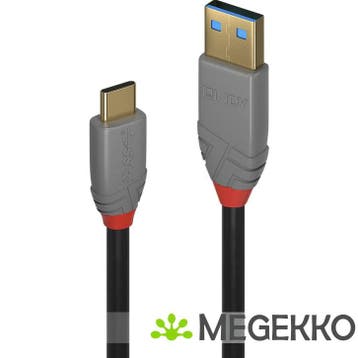 Lindy 36913 USB-kabel 2 m USB C USB A Zwart, Informatique & Logiciels, Verzenden