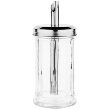 Suikerstrooier | RVS/Glas | Ø75x175(h)mm Olympia, Verzenden, Nieuw in verpakking