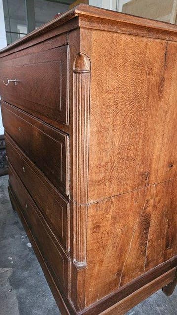 Exceptional French Louis-Philippe Walnut Commode – Two-Part