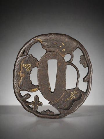 Tsuba - Shoami School  - Fer (forgé) - Japon - Période