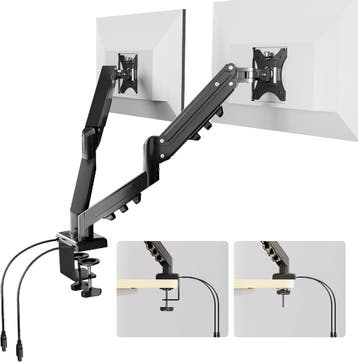 Monitor arm - 2 schermen - Draai, Kantel en Zwenkbaar - Zwar, Computers en Software, Verzenden, Nieuw
