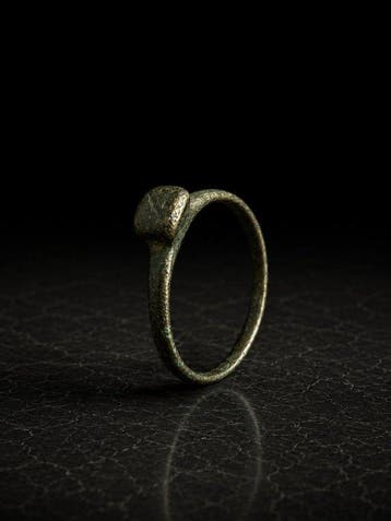Oud-Romeins, Keizerrijk Brons Ring - 2e tot 4e eeuw na, Antiek en Kunst