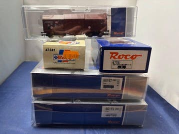 Roco H0 - 66197, 66155, 67781, 47241 - Modeltrein