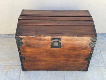 Opbergkoffer - Hout, Metaal - Malle