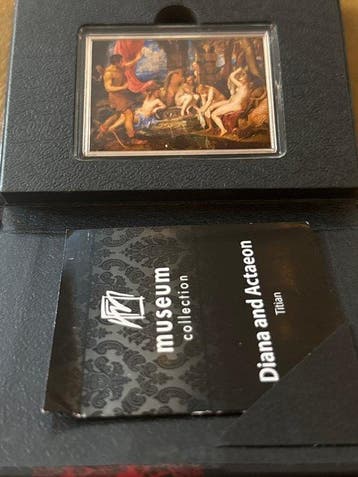 Samoa. 1/2 Dollar 2019 Titian - Diana and Actaeon mit CoA, Timbres & Monnaies