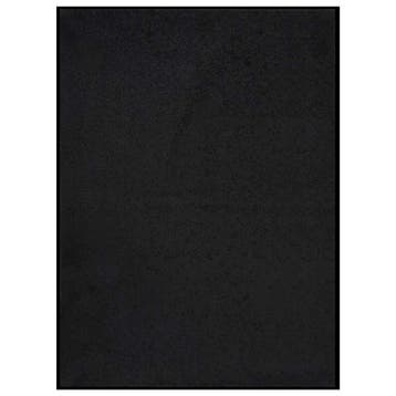 vidaXL Deurmat 60x80 cm zwart, Verzenden