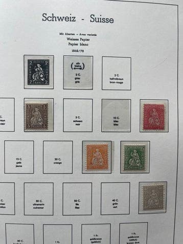 Zwitserland 1862/1967 - Verzameling in een Leuchtturm, Postzegels en Munten, Gestempeld
