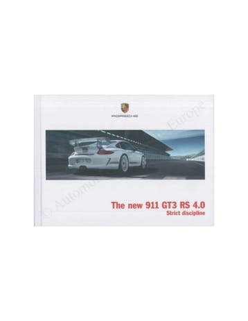 2011 PORSCHE 911 GT3 RS 4.0 HARDCOVER BROCHURE ENGELS