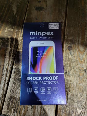 Minpex Screen Protector - Glas - Geschikt voor iPhone 6s, 7, Télécoms, Téléphonie mobile | Accessoires & Pièces, Ophalen of Verzenden