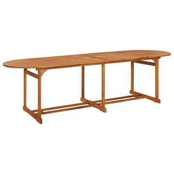 vidaXL Tuintafel 280x90x75 cm massief acaciahout, Verzenden, Nieuw