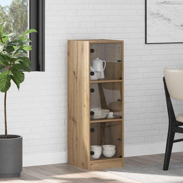 vidaXL Highboard Artisan Eiken 35 x 37 x 109 cm Bewerkt hout, Verzenden, Nieuw
