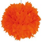 Pompon Oranje 30cm, Verzenden