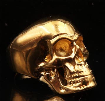 Alchemistische Gouden Schedelring: Renaissance & Innerlijke