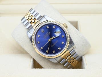 Rolex Datejust Ref. 16233 Year 1990 (Box & Papers), Ophalen of Verzenden, Polshorloge