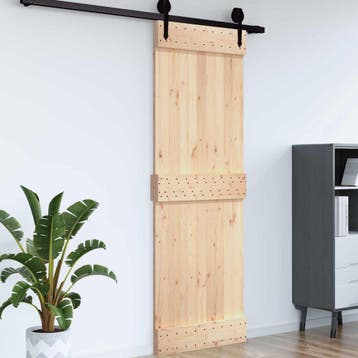 vidaXL Deur NARVIK 85 x 210 cm Massief Pine Hout, Doe-het-zelf en Bouw, Deuren en Vliegenramen, Verzenden, Nieuw