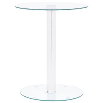 vidaXL Salontafel 40 cm gehard glas transparant, Verzenden, Nieuw