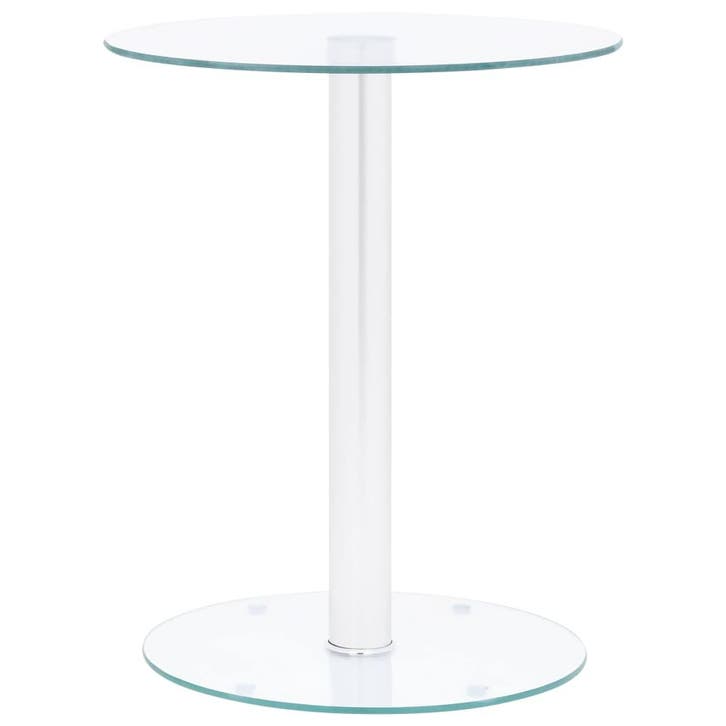 vidaXL Salontafel 40 cm gehard glas transparant, Huis en Inrichting, Tafels | Salontafels, Nieuw, Verzenden