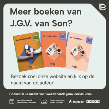Het zorgplan / Theorieboek / Niveau 3 / Traject V&V, Verzenden, Zo goed als nieuw, J.G.V. van Son