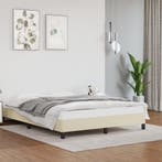 vidaXL Bedframe kunstleer crèmekleurig 140x200 cm, Huis en Inrichting, Verzenden, Nieuw