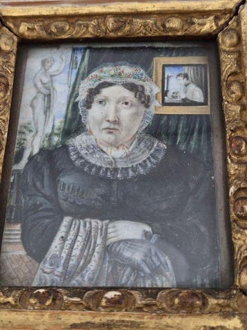 Franse school (XIX) - Dama francese