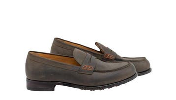 TESTONI - 8 UK - 42 IT - Penny Loafer Shoes Ranger Calf Army