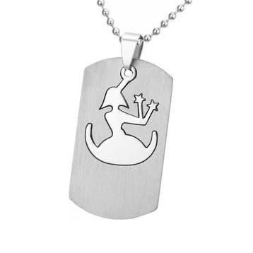Fako Bijoux - Ketting - RVS Hanger - Sterrenbeeld Open -, Verzenden, Nieuw