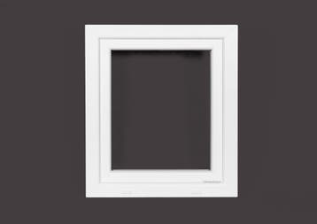 PVC raam draai kiep b70xh90 cm wit, Gevelraam of Ruit, Minder dan 80 cm, 80 tot 120 cm, Nieuw