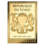 Tsjaad. 3000 Francs CFA 1/1000 oz 999 Fine Gold 3000 CFA