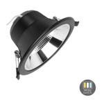 LED Downlighter Tri-Color 11W Ø14cm Zwart IP22, Huis en Inrichting, Verzenden, Nieuw, Trendy verlichting