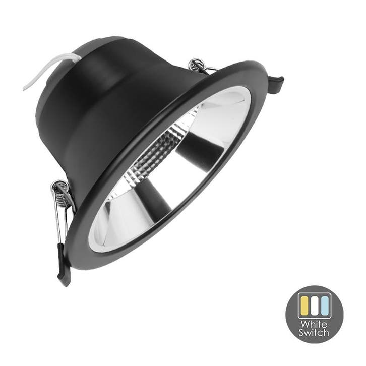 LED Downlighter Tri-Color 11W Ø14cm Zwart IP22, Huis en Inrichting, Lampen | Overige, Nieuw, Verzenden