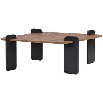Evila Salontafel - Antraciet/Houtkleurig - Nieuw/Ongebruikt, Verzenden, Nieuw, 100 tot 150 cm, Scandinavisch