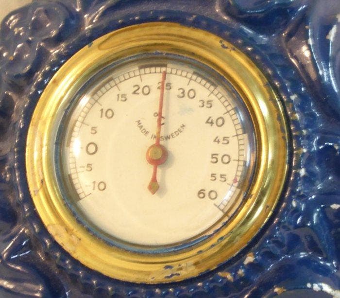 Kaiser & Co - Barometer - Brons - Kaiser German Thermometer, Antiquités & Art, Curiosités & Brocante