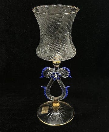 Calice Tipetto Murano – H 22,5 cm - Anni 80 - Beker op