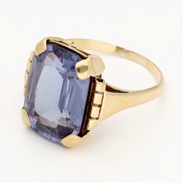 Bague - 18 carats Or jaune - Korund, Bijoux, Sacs & Beauté