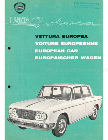 1963 LANCIA FULVIA BROCHURE, Nieuw