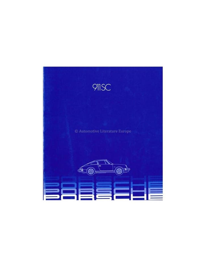 1982 PORSCHE 911 SC BROCHURE ENGELS (USA), Boeken, Auto's | Folders en Tijdschriften