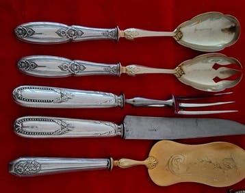 Serveergerei - Zilver, Verguld, IJzer, Verzilverd -