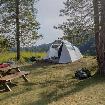 XXL tent 4-persoons - 460 x 260 x 190 cm, Caravanes & Camping, Tentes, Verzenden