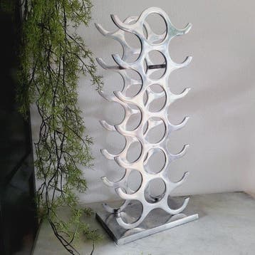 Michael Noll - Wijnrek - 20 flessen - Gepolijst Aluminium