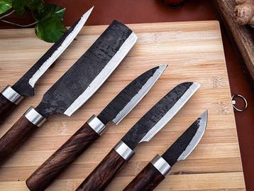 other - Keukenmes - Kitchen knife set - 737 - Staal, Hout,, Antiek en Kunst