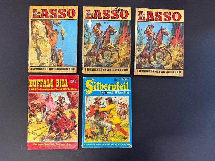 Silberpfeil / Buffalo Bill / Bessy / Roy Tiger / Schwarzer, Livres, BD