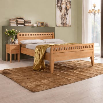 Forestales Modesto I Kernbeuken Houten Bed met Voetbord - 16