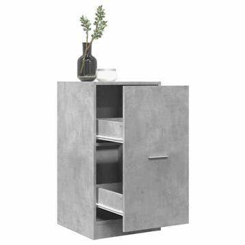 vidaXL Apothekerskast 40x41x77,5 cm bewerkt hout betongrijs, Verzenden, Nieuw