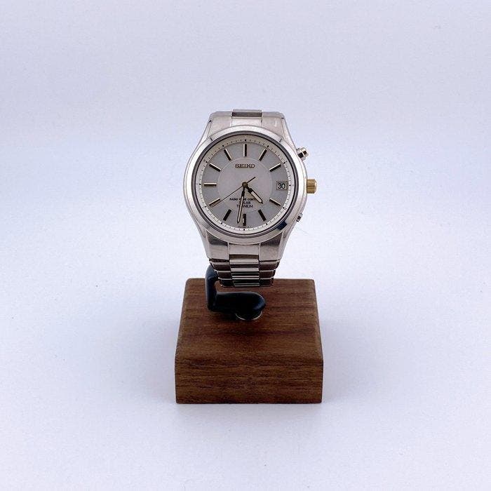 Seiko - Titanium Radio-Controlled Solar - Zonder, Handtassen en Accessoires, Horloges | Antiek