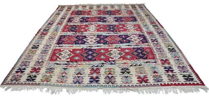 Anatolien Kelim Antik - Vloerkleed - 358 cm - 268 cm -, Huis en Inrichting, Stoffering | Tapijten en Vloerkleden