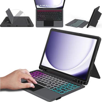 Tab A9+ Hoes met Trackpad | Retour deal | Nu extreem goed..., Multimediatoetsen, Verzenden, Nieuw, Overige indelingen